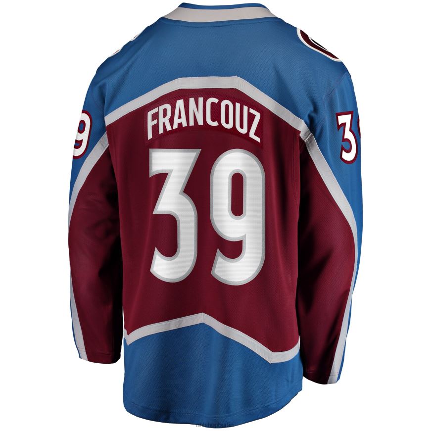 Männer NHL Colorado Avalanche Pavel Francouz Fanatics-gebrandetes burgunderrotes Breakaway-Spielertrikot Kleidung BF680T1318