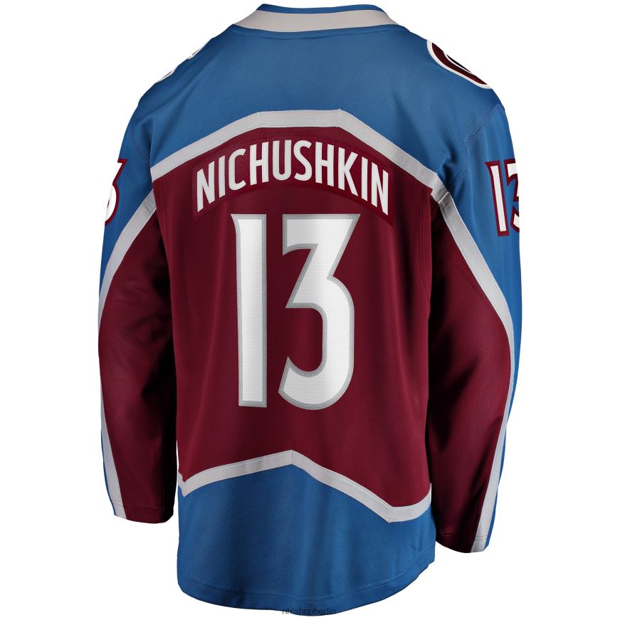 Männer NHL Colorado Avalanche Valeri Nichushkin Fanatics-gebrandetes burgunderfarbenes Breakaway-Spielertrikot Kleidung BF680T391