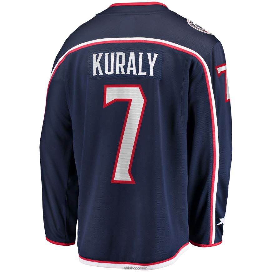 Männer NHL Columbia Blue Jacken Sean Kuraly Fanatics-Heimtrikot für Ausreißer in Marineblau Kleidung BF680T1682