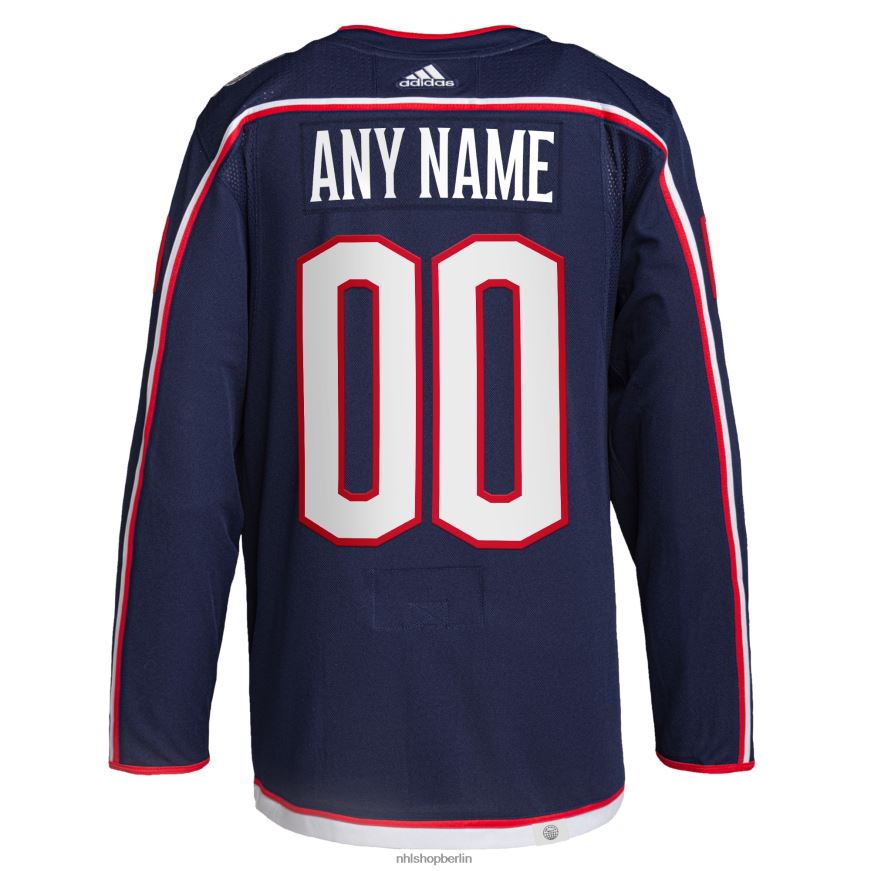 Männer NHL Columbia Blue Jacken adidas Navy Home Primegreen Authentic Pro Custom Jersey Kleidung BF680T2026