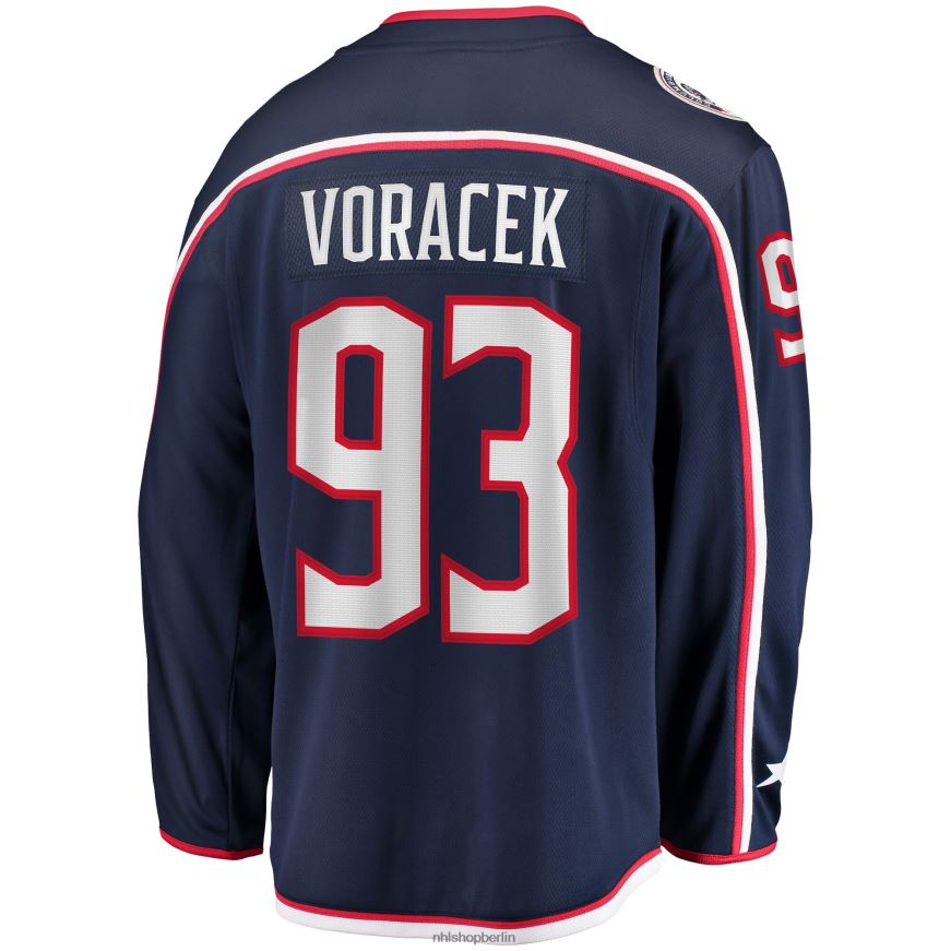 Männer NHL Columbia Blue Jackets Jakub Voracek Fanatics-Marken-Marineblaues Breakaway-Spielertrikot Kleidung BF680T2394