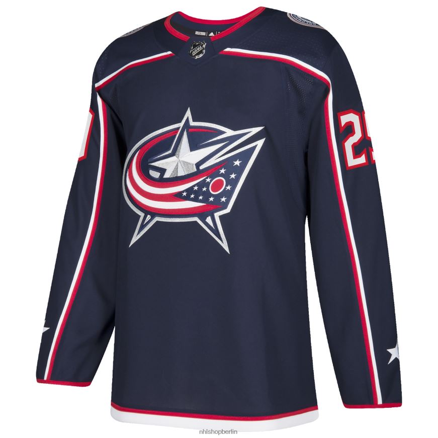 Männer NHL Columbus Blue Jacken Patrik Laine adidas Navy Home authentisches Spielertrikot Kleidung BF680T2083