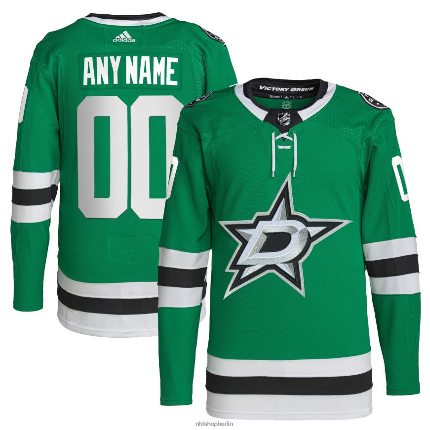 Männer NHL Dallas Stars Adidas Green Home Primegreen Authentic Pro Custom Trikot Kleidung BF680T2078