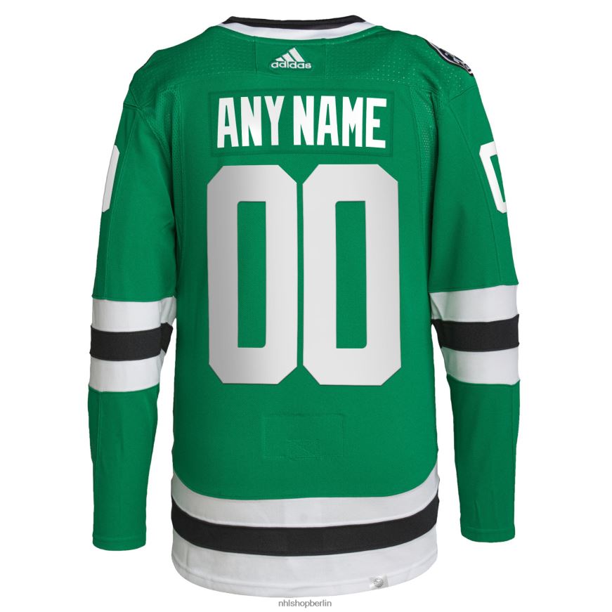 Männer NHL Dallas Stars Adidas Green Home Primegreen Authentic Pro Custom Trikot Kleidung BF680T2078