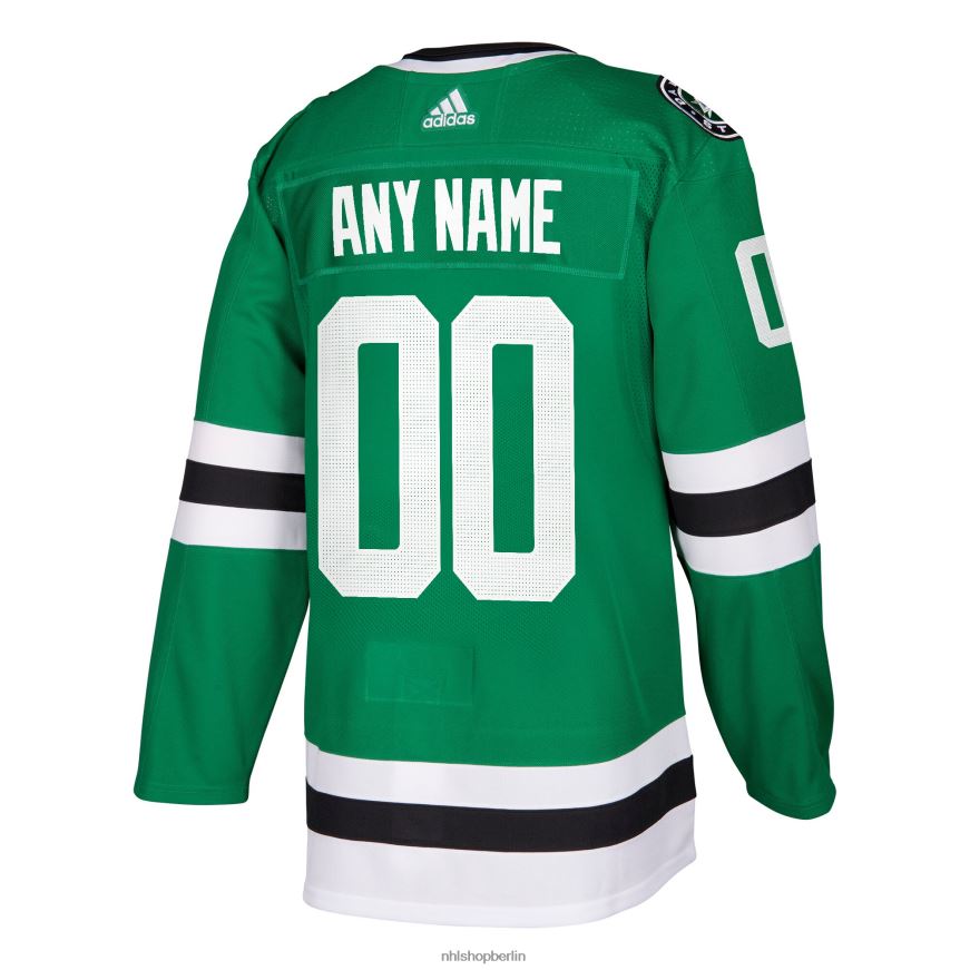 Männer NHL Dallas Stars Adidas Kelly Green Authentic Custom Jersey Kleidung BF680T2253