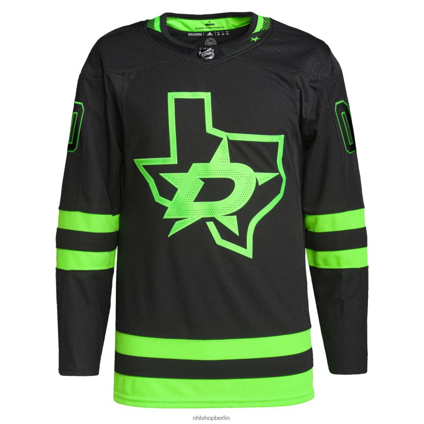 Männer NHL Dallas Stars Adidas Schwarz Alternative Primegreen Authentic Pro Custom Trikot Kleidung BF680T398