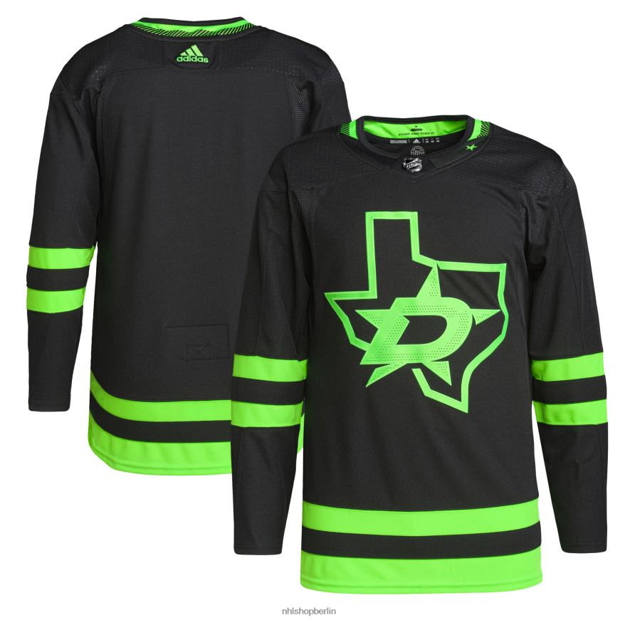 Männer NHL Dallas Stars Adidas Schwarz Alternative Primegreen Authentic Pro Trikot Kleidung BF680T154