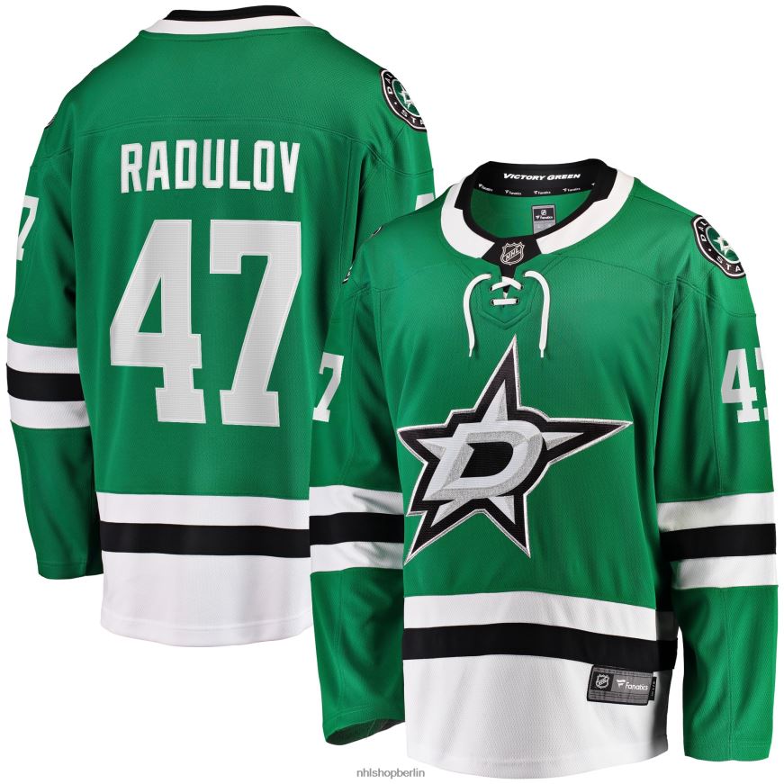 Männer NHL Dallas Stars Alexander Radulov Fanatics gebrandetes Kelly Green Home Premier Breakaway-Spielertrikot Kleidung BF680T1473