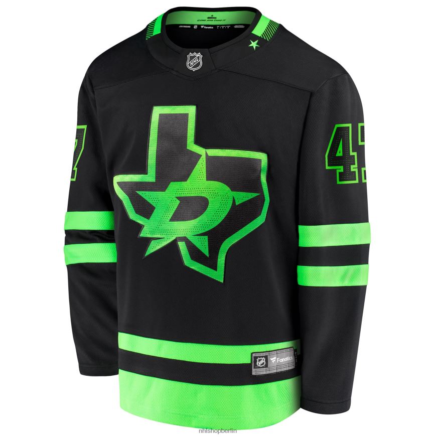 Männer NHL Dallas Stars Alexander Radulov Fanatics gebrandetes schwarzes 2020/21 alternatives Premier Breakaway-Spielertrikot Kleidung BF680T1447