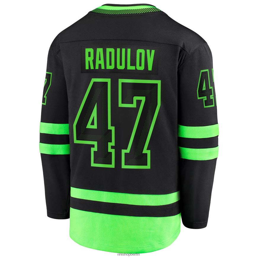 Männer NHL Dallas Stars Alexander Radulov Fanatics gebrandetes schwarzes 2020/21 alternatives Premier Breakaway-Spielertrikot Kleidung BF680T1447