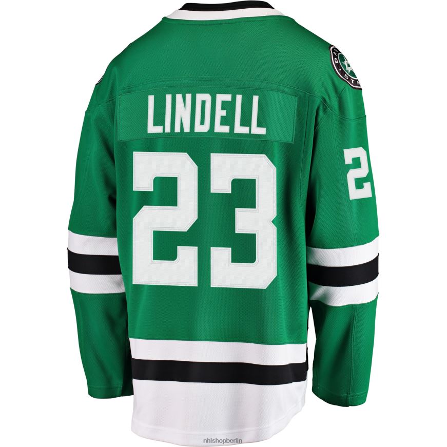 Männer NHL Dallas Stars Esa Lindell Fanatics Kelly Green Breakaway-Trikot mit der Marke Kleidung BF680T1747