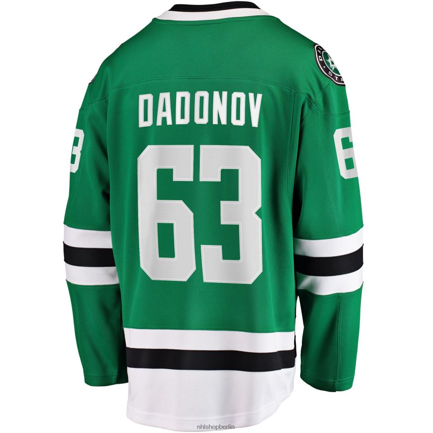 Männer NHL Dallas Stars Evgenii Dadonov Fanatics-gebrandetes grünes Breakaway-Heimtrikot Kleidung BF680T2013