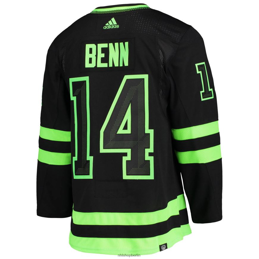 Männer NHL Dallas Stars Jamie Benn Adidas Black Alternative Captain Patch Primegreen Authentisches Pro-Spieler-Trikot Kleidung BF680T1215