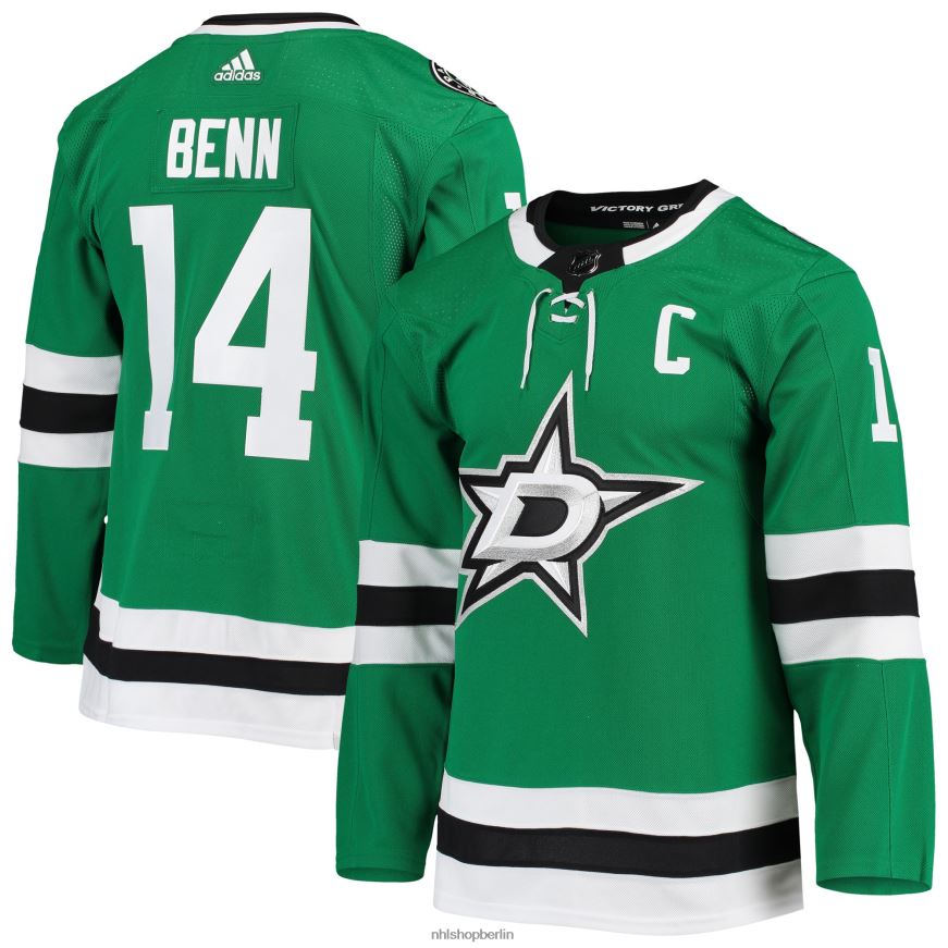 Männer NHL Dallas Stars Jamie Benn Adidas Kelly Green Home Captain Patch Primegreen Authentisches Pro-Spieler-Trikot Kleidung BF680T352