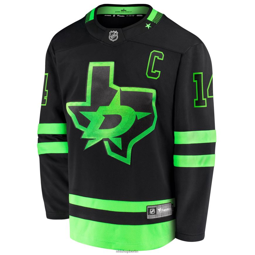 Männer NHL Dallas Stars Jamie Benn Fanatics gebrandetes schwarzes 2020/21 alternatives Premier Breakaway-Spielertrikot Kleidung BF680T20