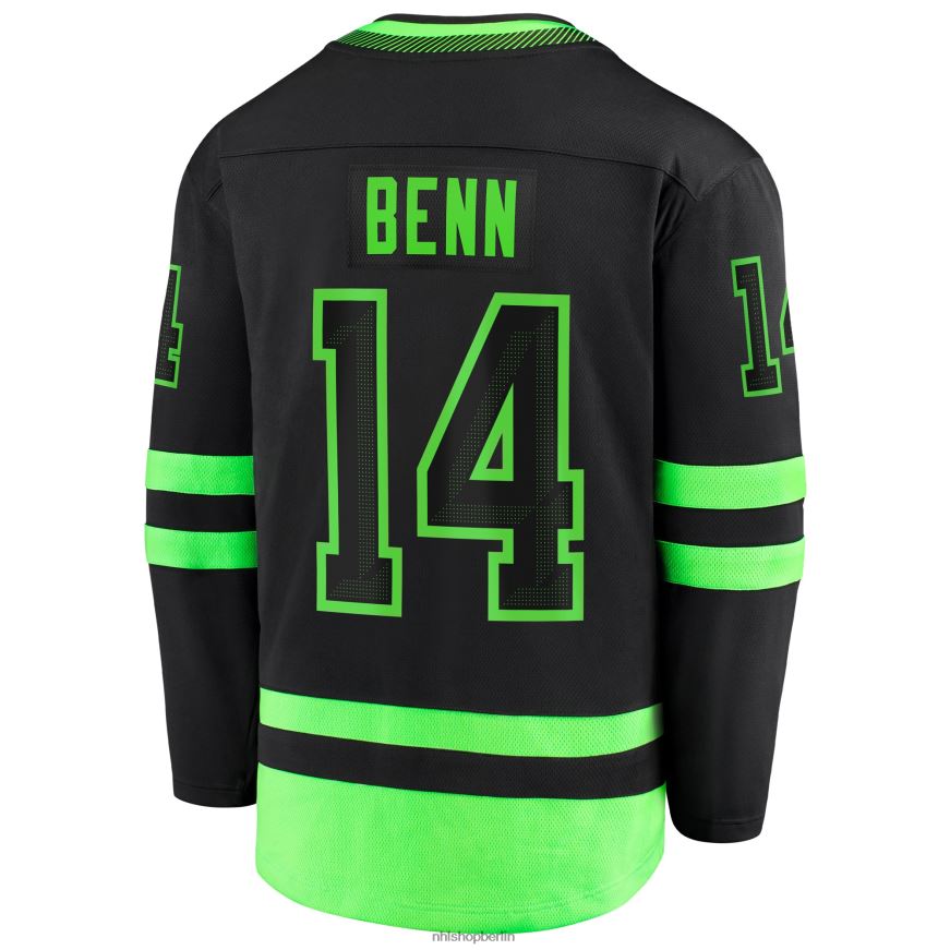 Männer NHL Dallas Stars Jamie Benn Fanatics gebrandetes schwarzes 2020/21 alternatives Premier Breakaway-Spielertrikot Kleidung BF680T20