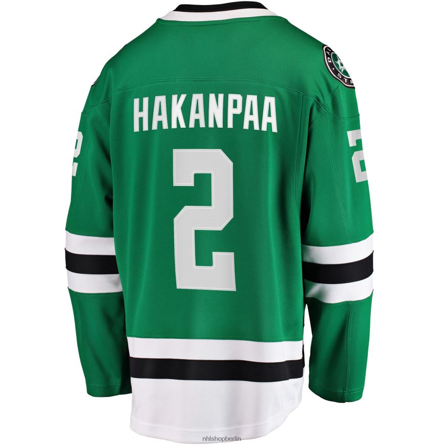 Männer NHL Dallas Stars Jani Hakanpaa Fanatics Branded Kelly Green Home Breakaway-Spielertrikot Kleidung BF680T2210