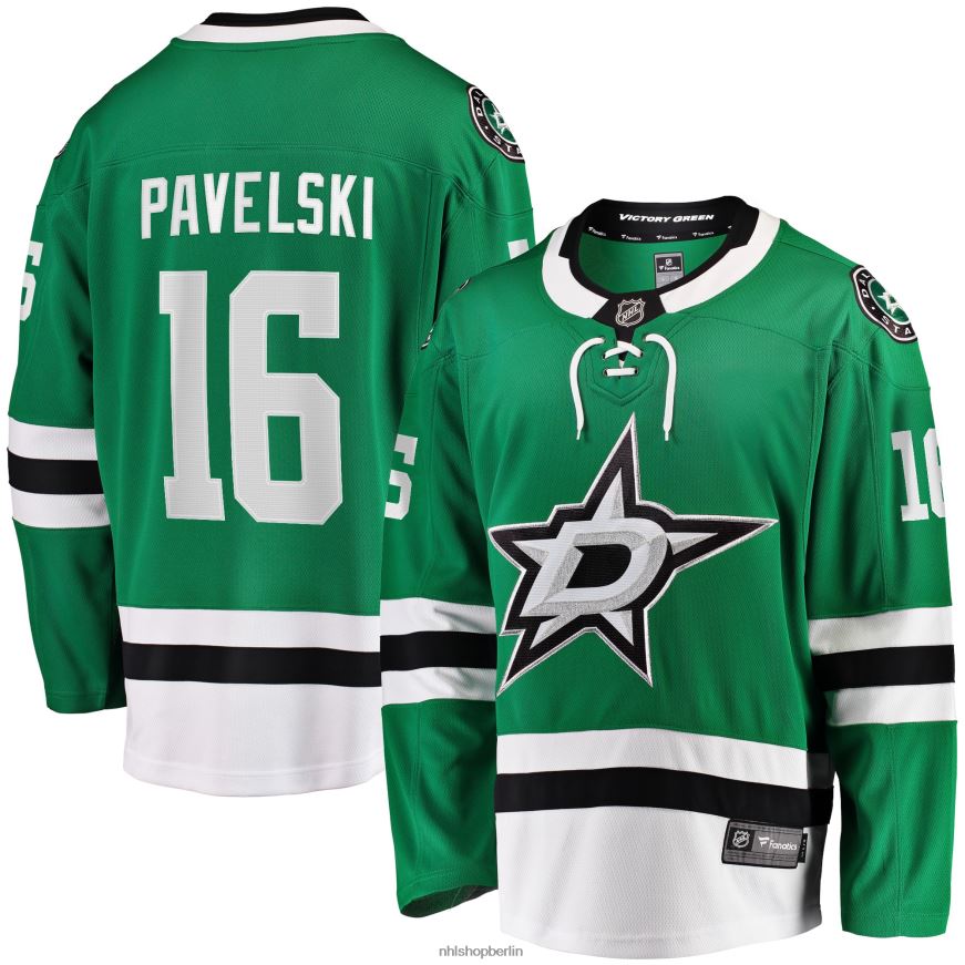 Männer NHL Dallas Stars Joe Pavelski Fanatics gebrandetes Kelly Green Home Premier Breakaway-Spielertrikot Kleidung BF680T115