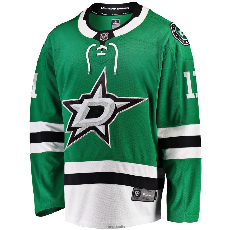 Männer NHL Dallas Stars Luke Glendening Fanatics-Heimtrikot mit Kelly Green-Logo für Breakaway-Spieler Kleidung BF680T1884