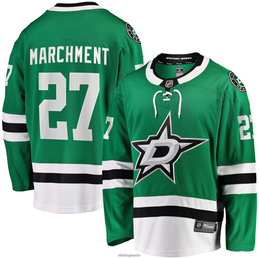 Männer NHL Dallas Stars Mason Marchment Fanatics Branded Kelly Green Home Breakaway-Spielertrikot Kleidung BF680T1972