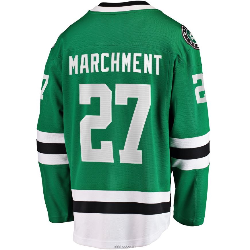 Männer NHL Dallas Stars Mason Marchment Fanatics Branded Kelly Green Home Breakaway-Spielertrikot Kleidung BF680T1972