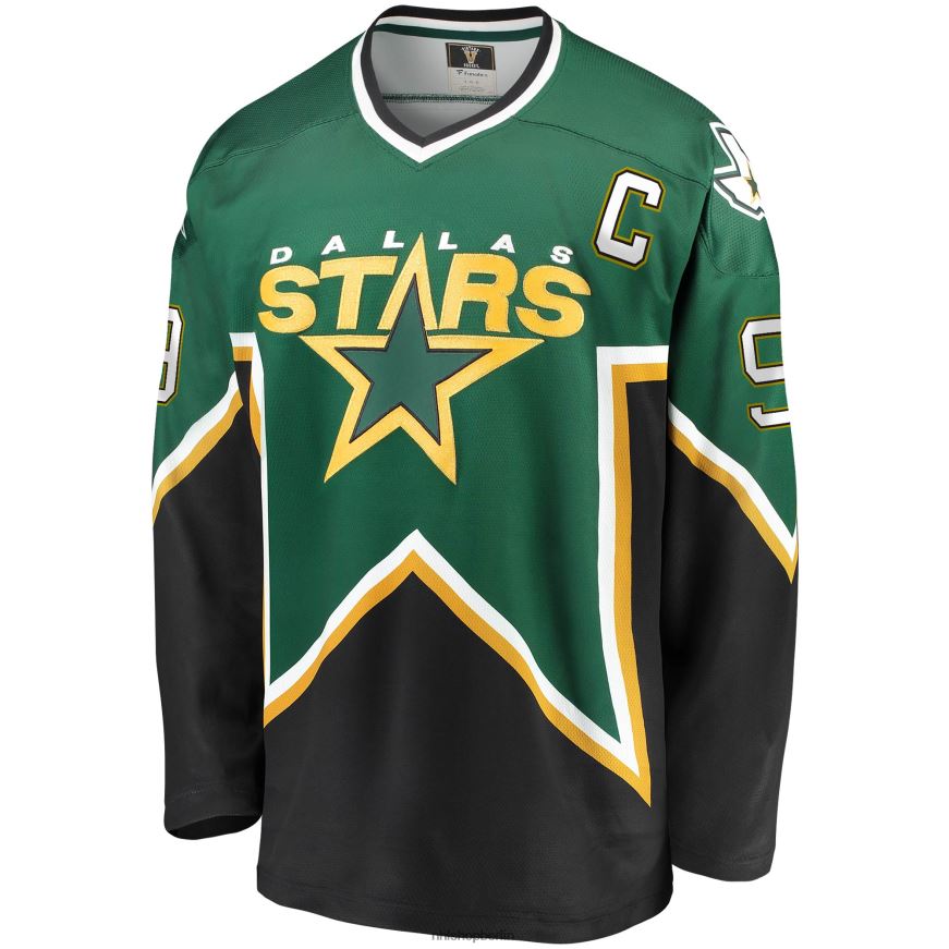 Männer NHL Dallas Stars Mike Modano Fanatics Branded Kelly Green/Black Premier Breakaway-Spieler-Trikot im Ruhestand Kleidung BF680T98