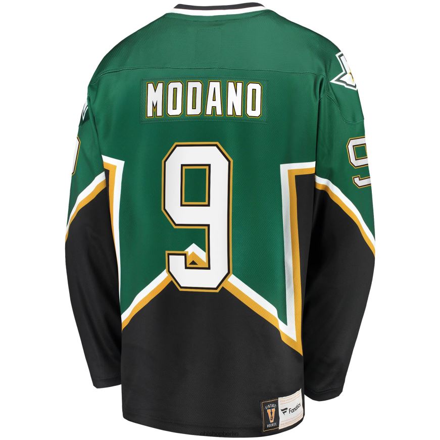 Männer NHL Dallas Stars Mike Modano Fanatics Branded Kelly Green/Black Premier Breakaway-Spieler-Trikot im Ruhestand Kleidung BF680T98