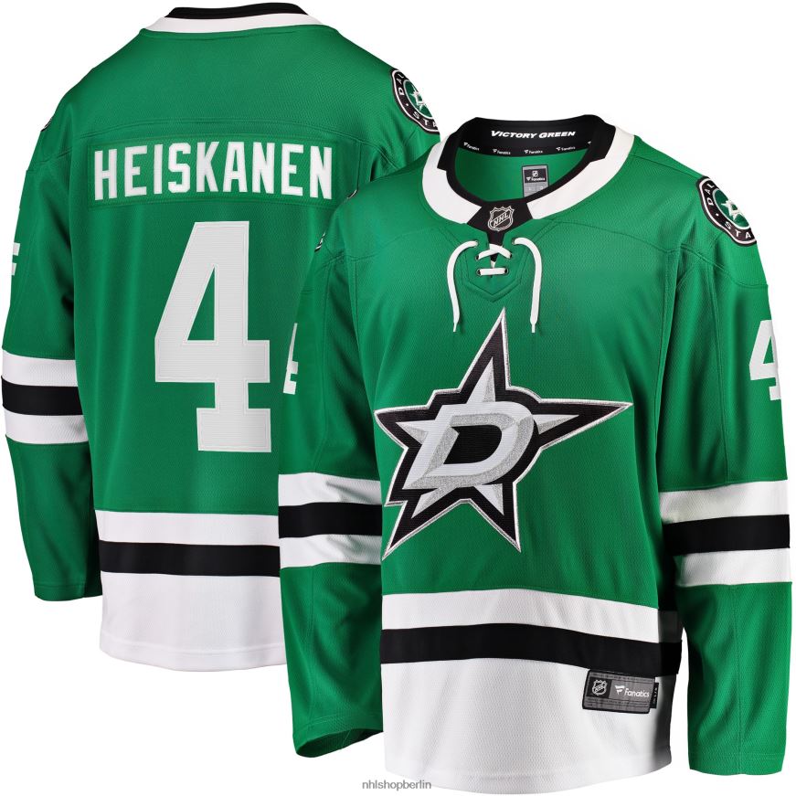 Männer NHL Dallas Stars Miro Heiskanen Fanatics Branded Kelly Green Teamfarbe Breakaway-Spielertrikot Kleidung BF680T1093