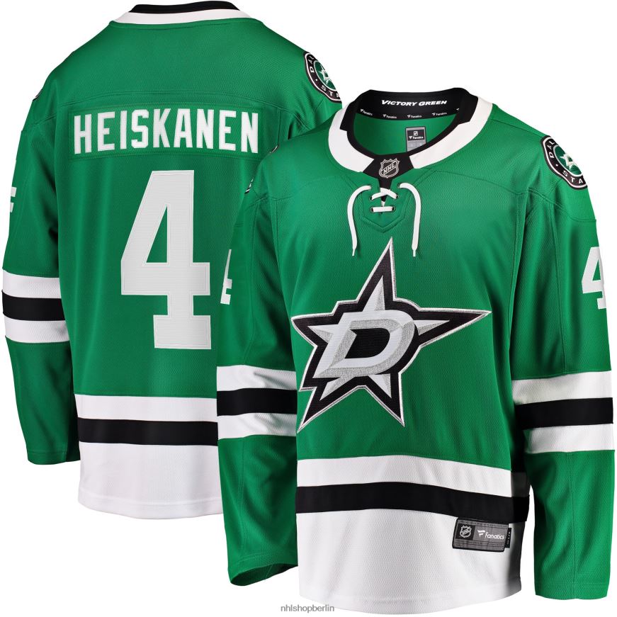 Männer NHL Dallas Stars Miro Heiskanen Fanatics gebrandetes Kelly Green Home Premier Breakaway-Spielertrikot Kleidung BF680T832