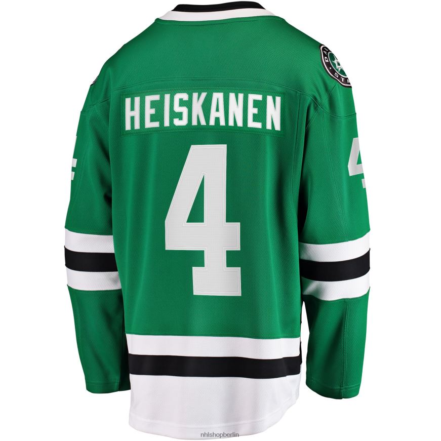 Männer NHL Dallas Stars Miro Heiskanen Fanatics gebrandetes Kelly Green Home Premier Breakaway-Spielertrikot Kleidung BF680T832