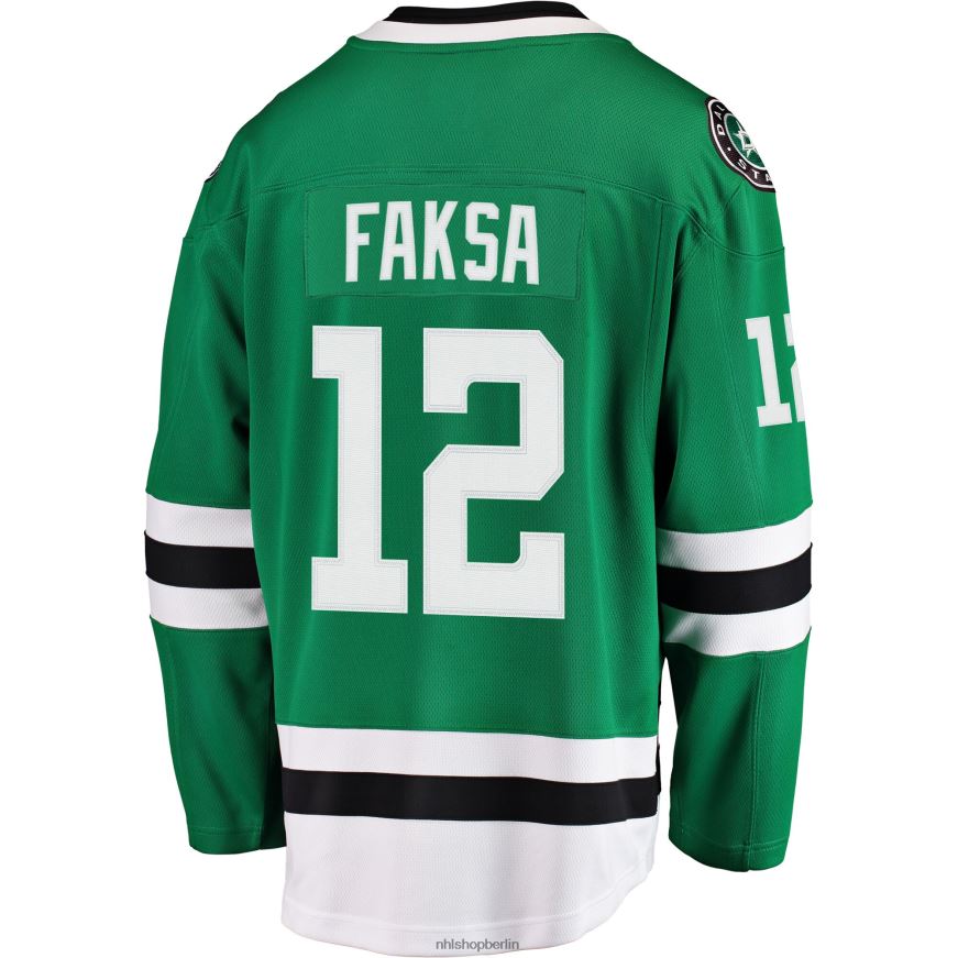 Männer NHL Dallas Stars Radek Faksa Fanatics Branded Kelly Green Breakaway-Trikot Kleidung BF680T1395