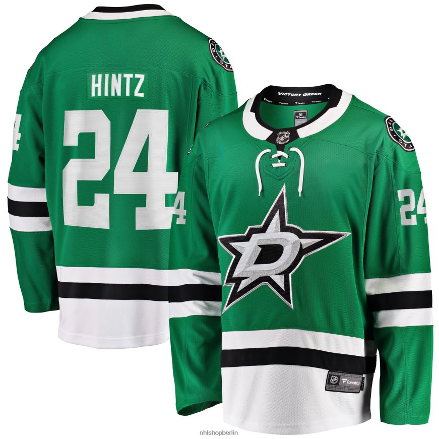 Männer NHL Dallas Stars Roope Hintz Fanatics Branded Kelly Green Home Breakaway-Spielertrikot Kleidung BF680T1655