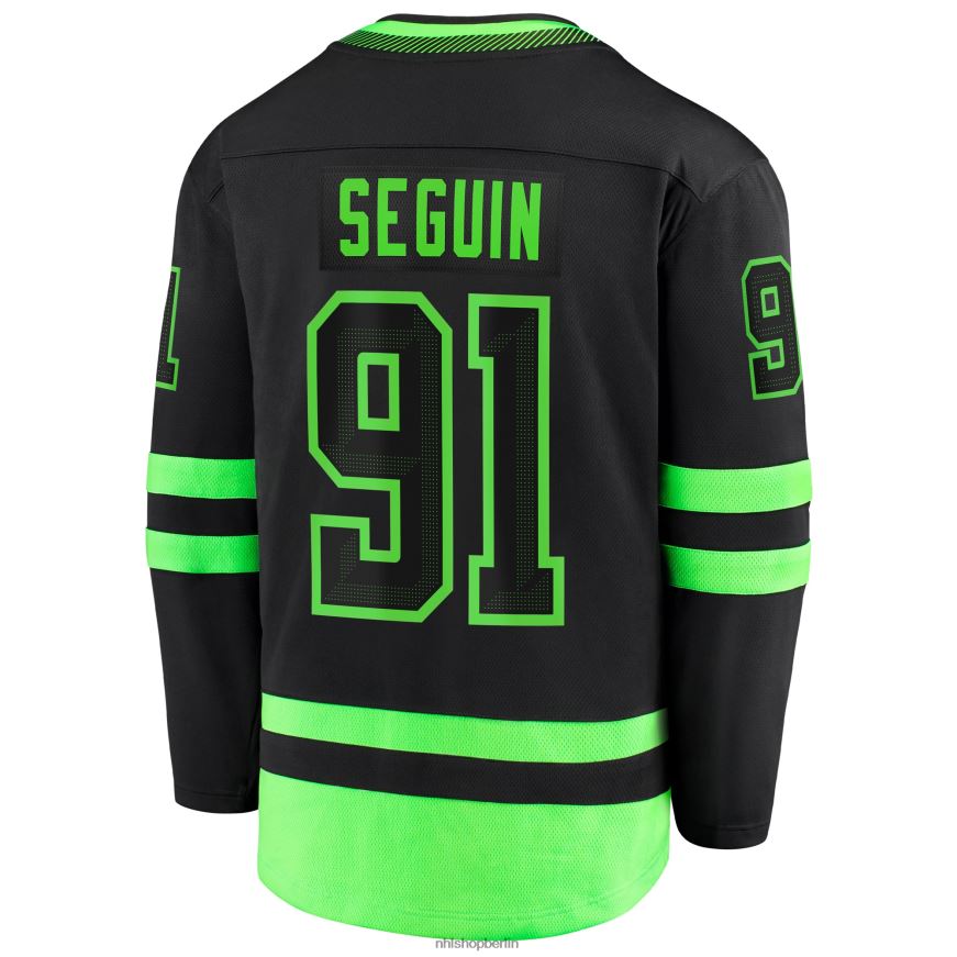 Männer NHL Dallas Stars Tyler Seguin Fanatics gebrandetes schwarzes 2020/21 alternatives Premier Breakaway-Spielertrikot Kleidung BF680T58