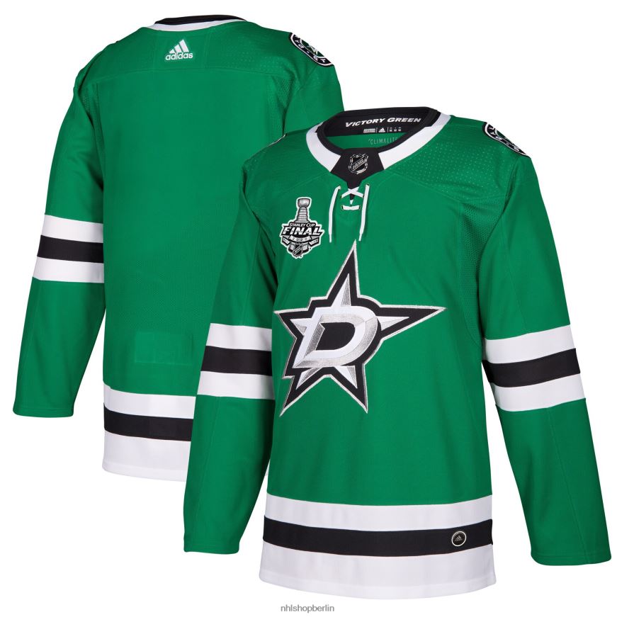 Männer NHL Dallas Stars adidas Kelly Green 2020 Stanley Cup Final Bound authentisches Patch-Trikot Kleidung BF680T1596