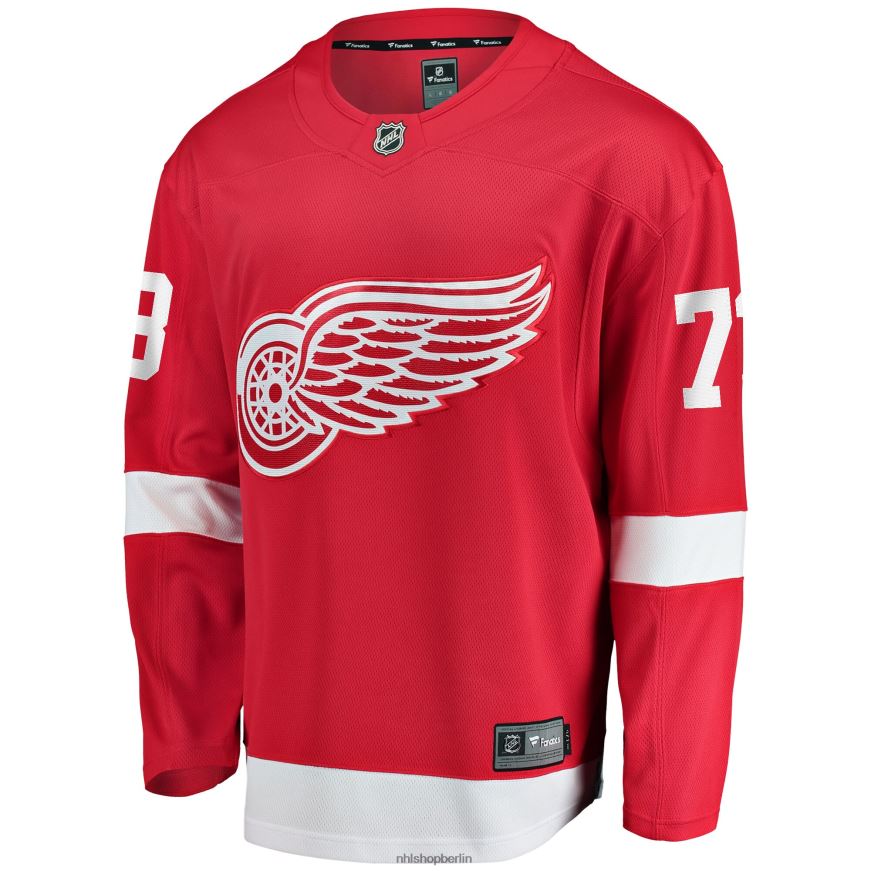 Männer NHL Detroit Red Wings Adam Erne Fanatics-gebrandetes rotes Home-Breakaway-Spielertrikot Kleidung BF680T1840