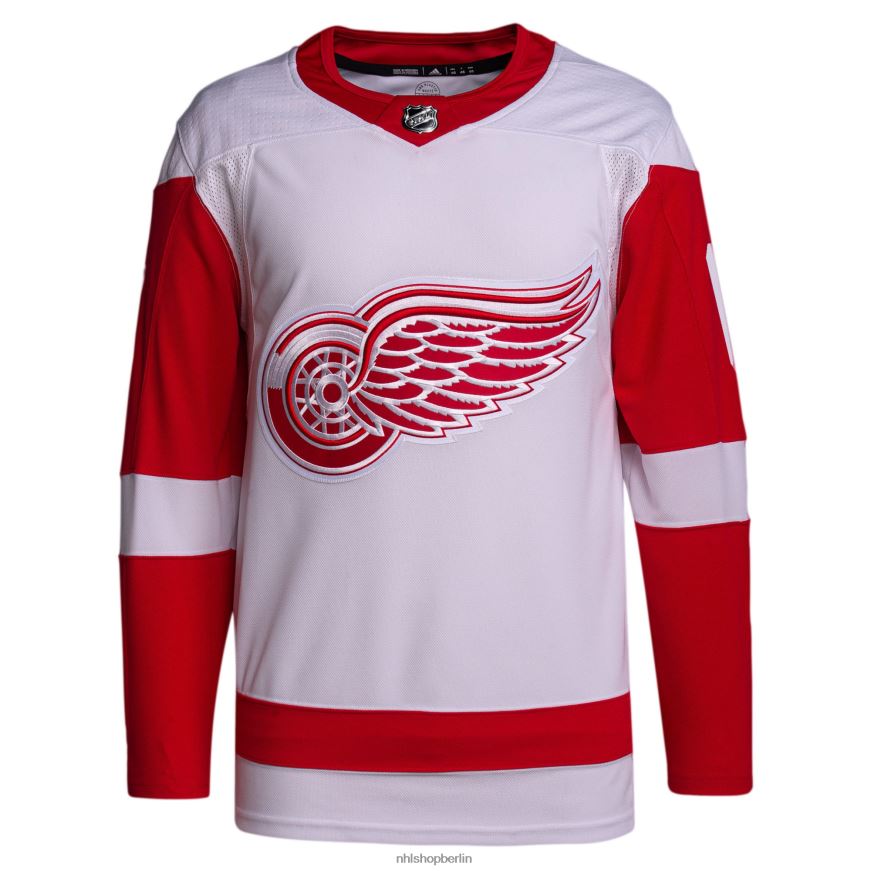 Männer NHL Detroit Red Wings Adidas White Away Primegreen Authentic Pro Custom Trikot Kleidung BF680T710