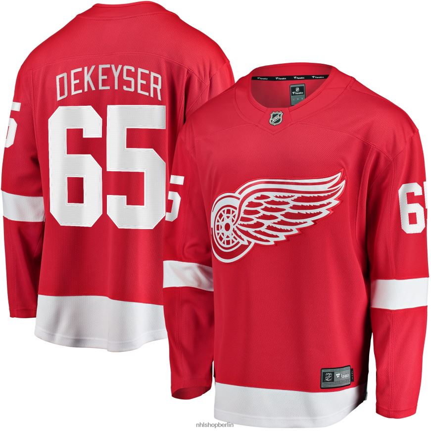 Männer NHL Detroit Red Wings Danny Dekeyser Fanatics-gebrandetes rotes Home-Breakaway-Spielertrikot Kleidung BF680T1842