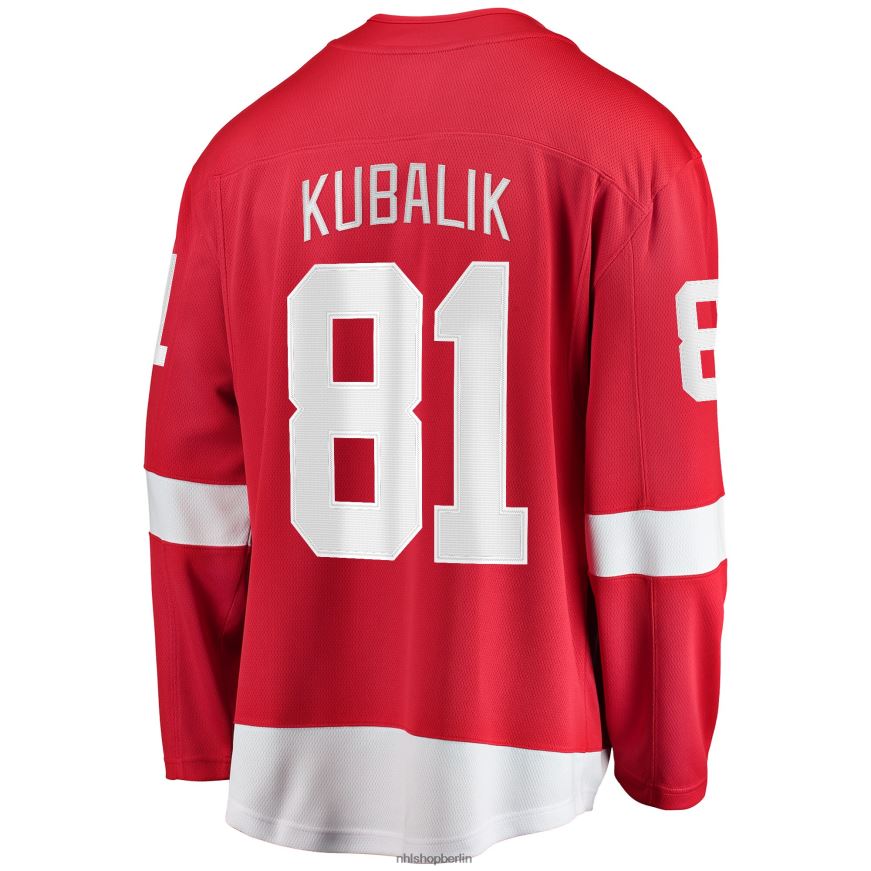 Männer NHL Detroit Red Wings Dominik Kubalik Fanatics-gebrandetes rotes Home-Breakaway-Spielertrikot Kleidung BF680T2196