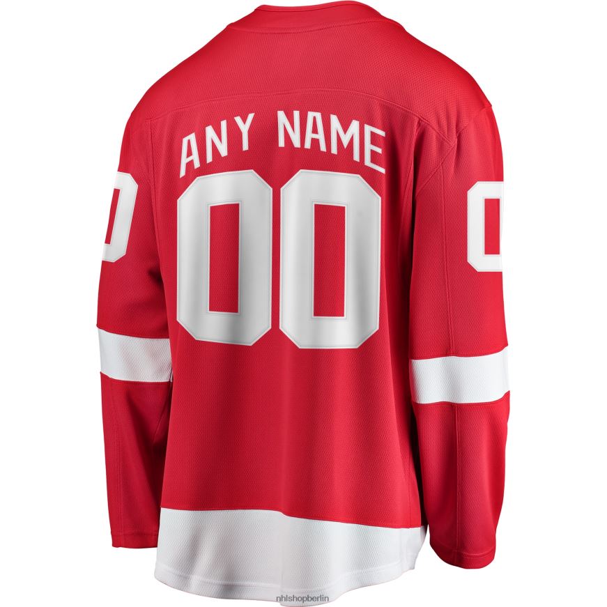 Männer NHL Detroit Red Wings Fanatics-gebrandetes rotes Home-Breakaway-Trikot nach Maß Kleidung BF680T166