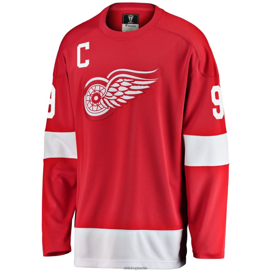 Männer NHL Detroit Red Wings Gordie Howe Fanatics gebrandetes rotes Premier Breakaway-Spielertrikot im Ruhestand Kleidung BF680T67