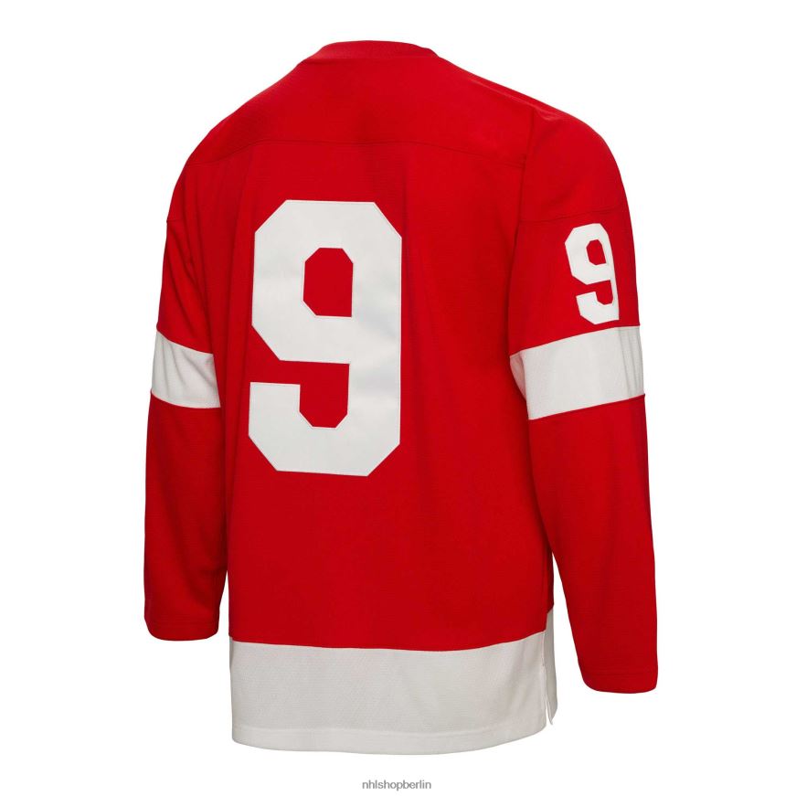 Männer NHL Detroit Red Wings Gordie Howe Mitchell  Ness Red 1960 Blue Line Spielertrikot Kleidung BF680T642