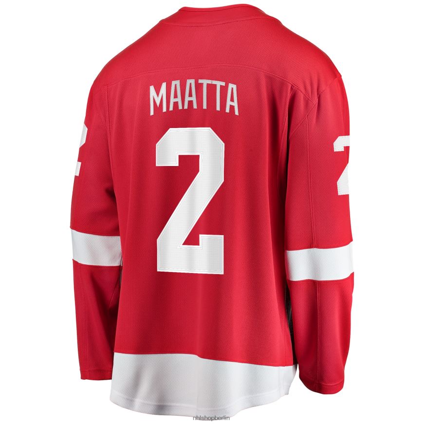 Männer NHL Detroit Red Wings Olli Maatta Fanatics-gebrandetes rotes Home-Breakaway-Spielertrikot Kleidung BF680T1960