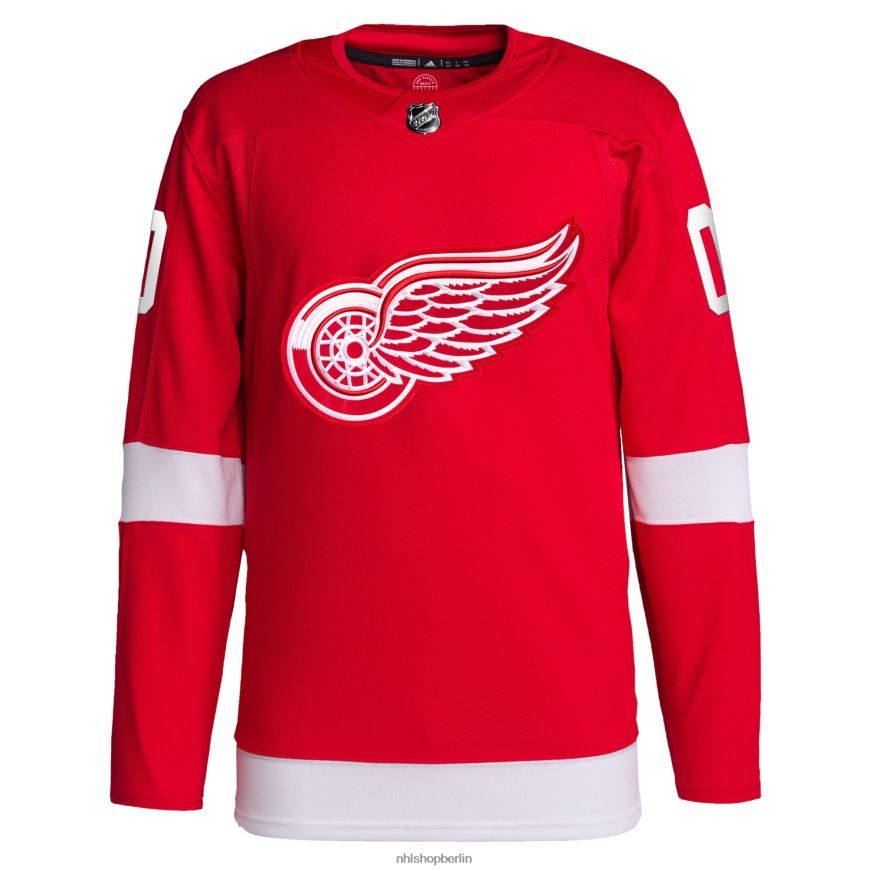 Männer NHL Detroit Red Wings adidas Red Home Primegreen Authentic Pro Custom Trikot Kleidung BF680T1985