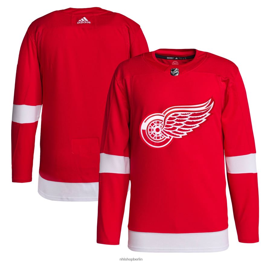 Männer NHL Detroit Red Wings adidas Red Home Primegreen authentisches Pro-Trikot Kleidung BF680T546