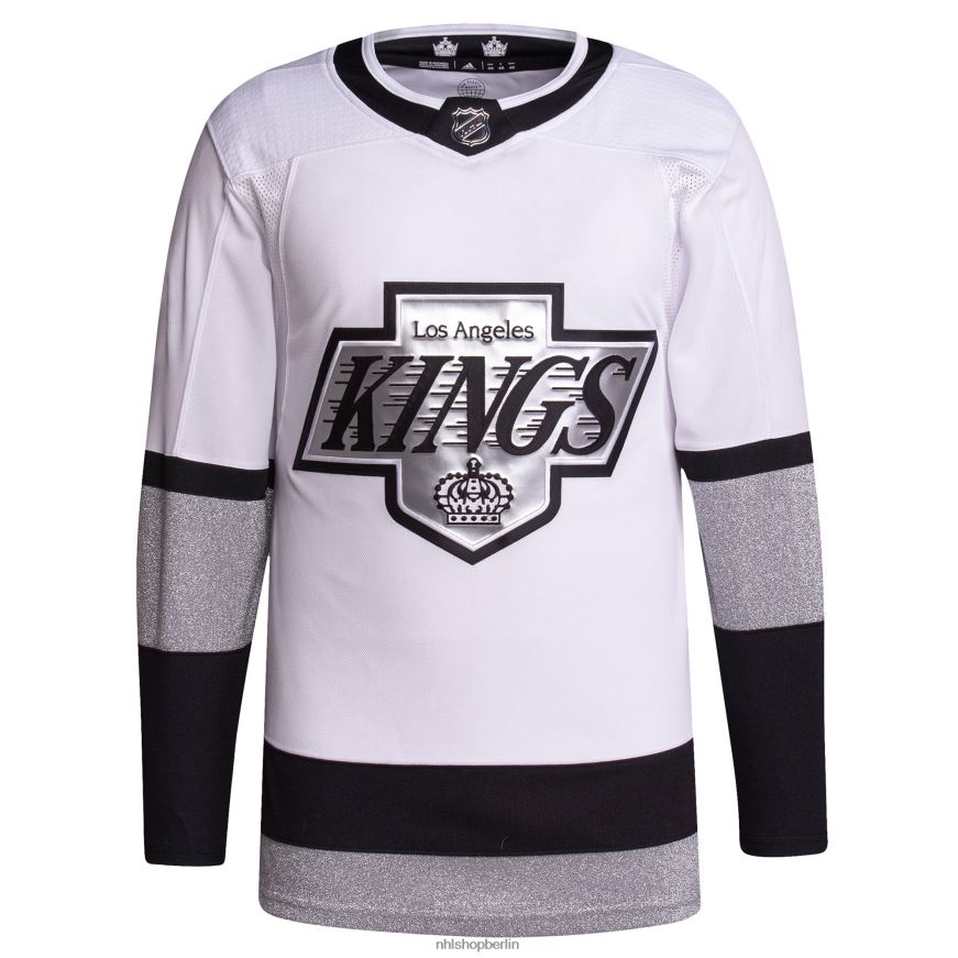 Männer NHL Die Los Angeles Kings zeichneten das authentische weiße adidas 2021/22 Alternative Primegreen-Profi-Spielertrikot aus Kleidung BF680T324