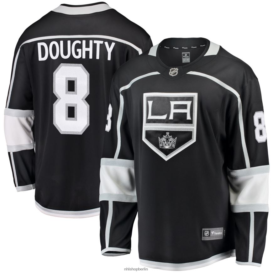 Männer NHL Die Los Angeles Kings zeichneten ein schwarzes Breakaway-Spielertrikot mit der Marke „Doughty Fanatics“ aus Kleidung BF680T2071