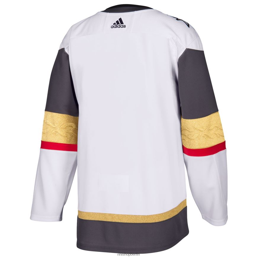 Männer NHL Die Vegas Golden Knights adidas haben ein weißes authentisches Blanko-Auswärtstrikot Kleidung BF680T1058