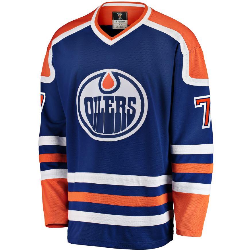 Männer NHL Edmonton Oilers Paul Coffey Fanatics gebrandetes blaues Premier Breakaway-Spielertrikot im Ruhestand Kleidung BF680T912