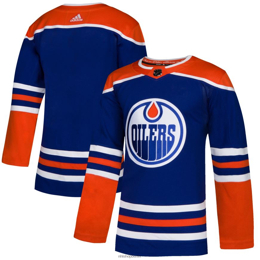 Männer NHL Edmonton Oilers adidas Royal Alternative authentisches Trikot Kleidung BF680T2395