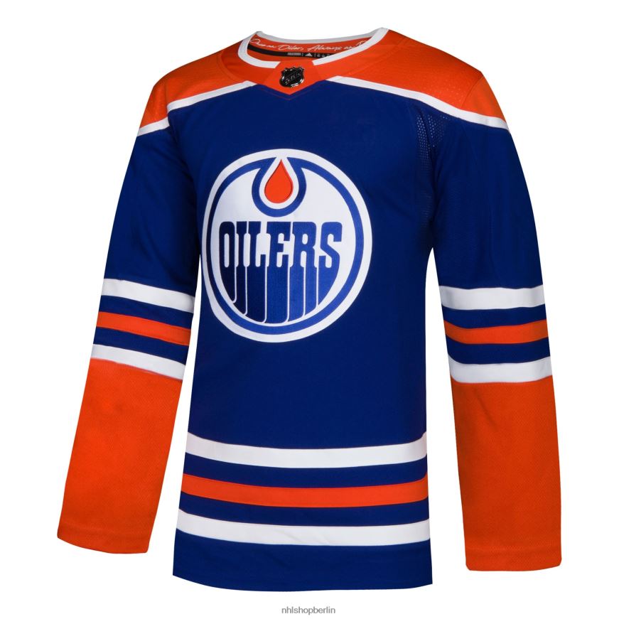 Männer NHL Edmonton Oilers adidas Royal Alternative authentisches Trikot Kleidung BF680T2395